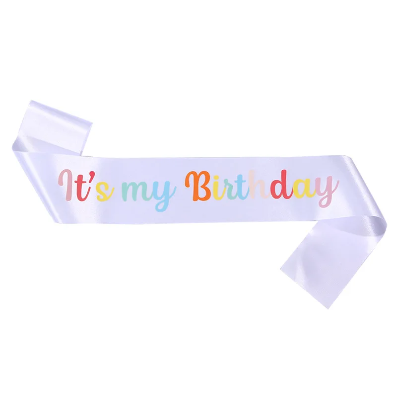 

Радужный металлический обруч для волос "It's My Birthday"