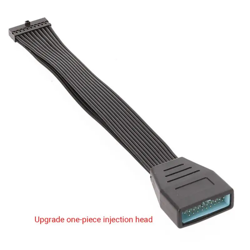 

19pin 20pin 15cm Flat Cable Strip Usb3.0 Adapter Motherboard Accessories Mainboard Extension Cable Female To Usb Black