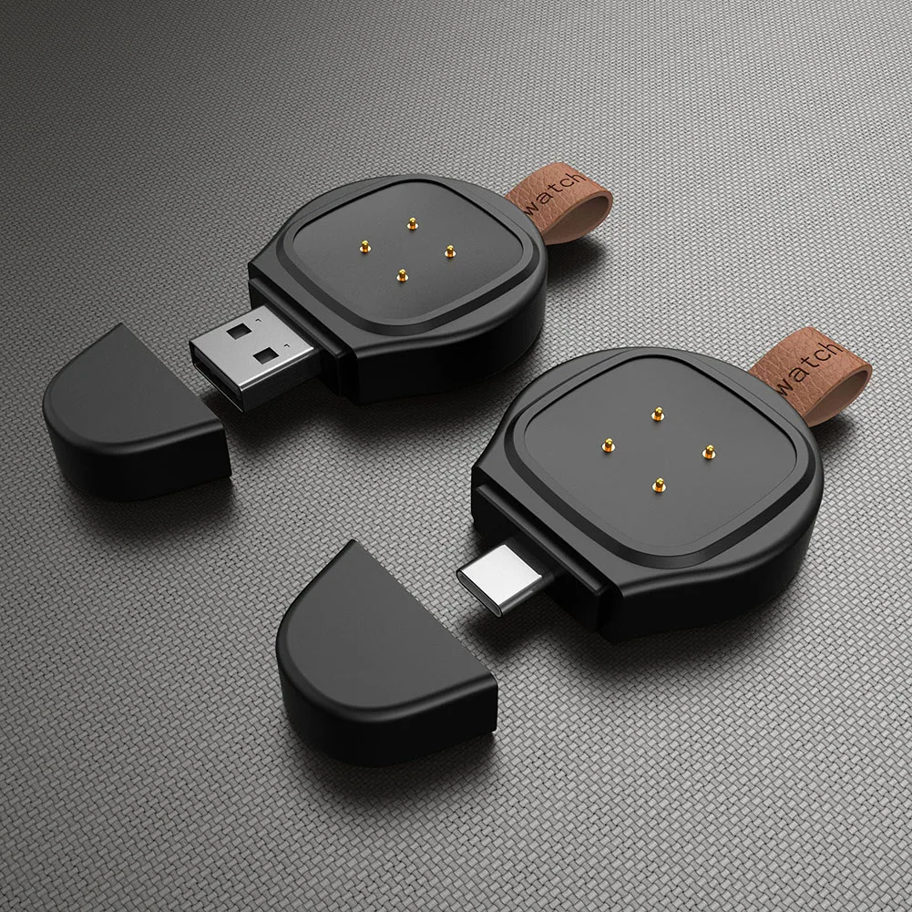 

For Fitbit Versa 3/Fitbit Sense Sport Watch Charger Dock Stand Portable Magnet USB/Type-C Travel Cordless Charge Dock Accessory