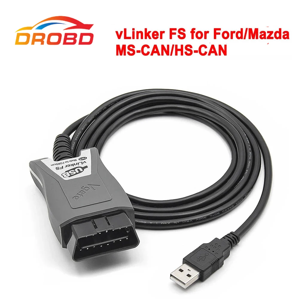 

Автомобильный диагностический сканер Vgate vLinker FS ELM327 для Ford FORScan HS/MS-CAN ELM 327 OBD2, автомобильные инструменты для Mazda