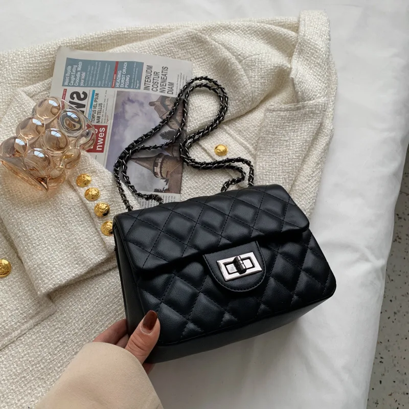 

Luxury Leather Western Style Chain Fashion Ladies Shoulder Bag 2022 New Texture Niche Design Women's Bag Messenger Underarm Bag