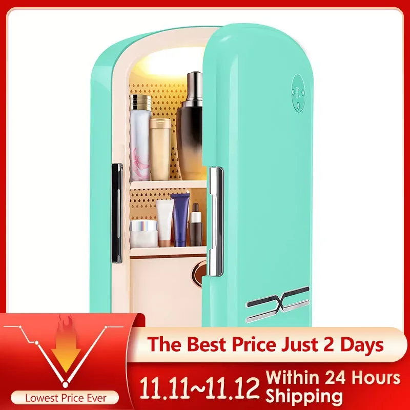 

12L Mini Skincare Fridge Mini Fridge For Cosmetics Portable Skincare Fridge For Cosmetic Skincare Storage Makeup Refrigerator