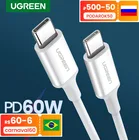 Кабель для зарядки Ugreen PD 60 Вт, USB-C USB-C, 0.511.52м