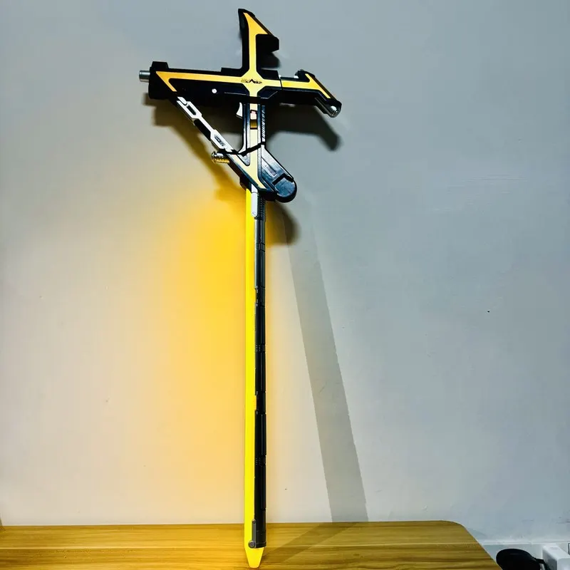 Фото Коллекционный сабля-меч Kamen Rider CSM Kaixa Cross Light Sword в масштабе 1:1 с двумя режимами, звуковыми эффектами BGM и возможностью подключения к поясу Каиксы, для косплея взрослых. №1