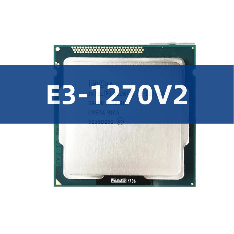 

Процессор Xeon E3-1270 V2 E3 1270V2, четырехъядерный телефон, процессор LGA1155, десктопный процессор