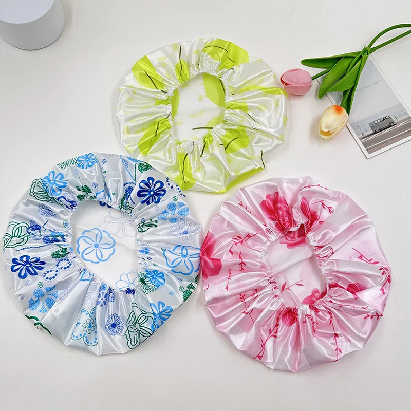 Водонепроницаемая утолщенная шапочка для ванны с дымчатым запахом женский