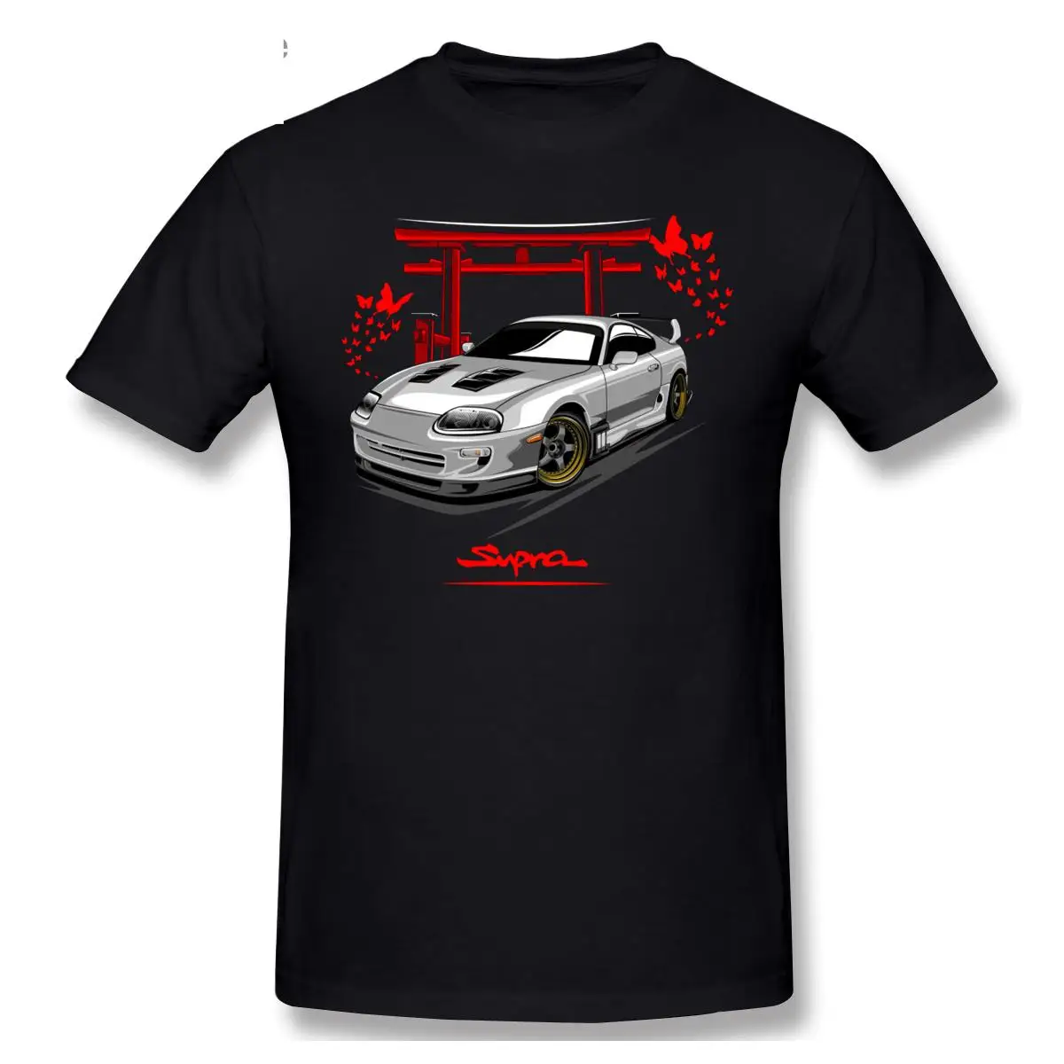 

Supra MK IV Silver Gift Cartoon Graphic Cool Short Sleeve Casual T-shirt Men Fashion O-neck 100% Cotton TShirts Tee Top