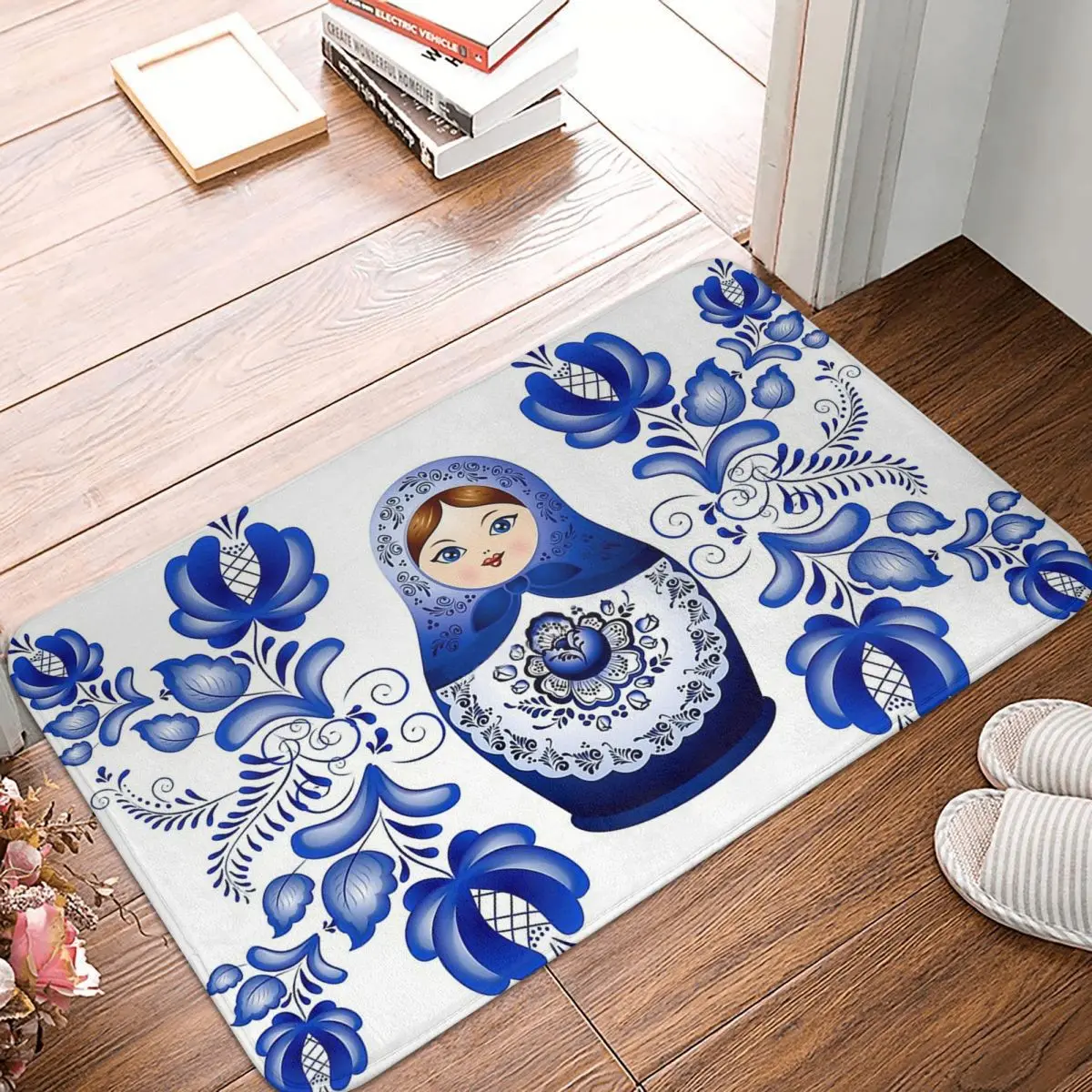 CCCP нескользящий Придверный коврик для гостиной Матрешка Русская кукла Гжель