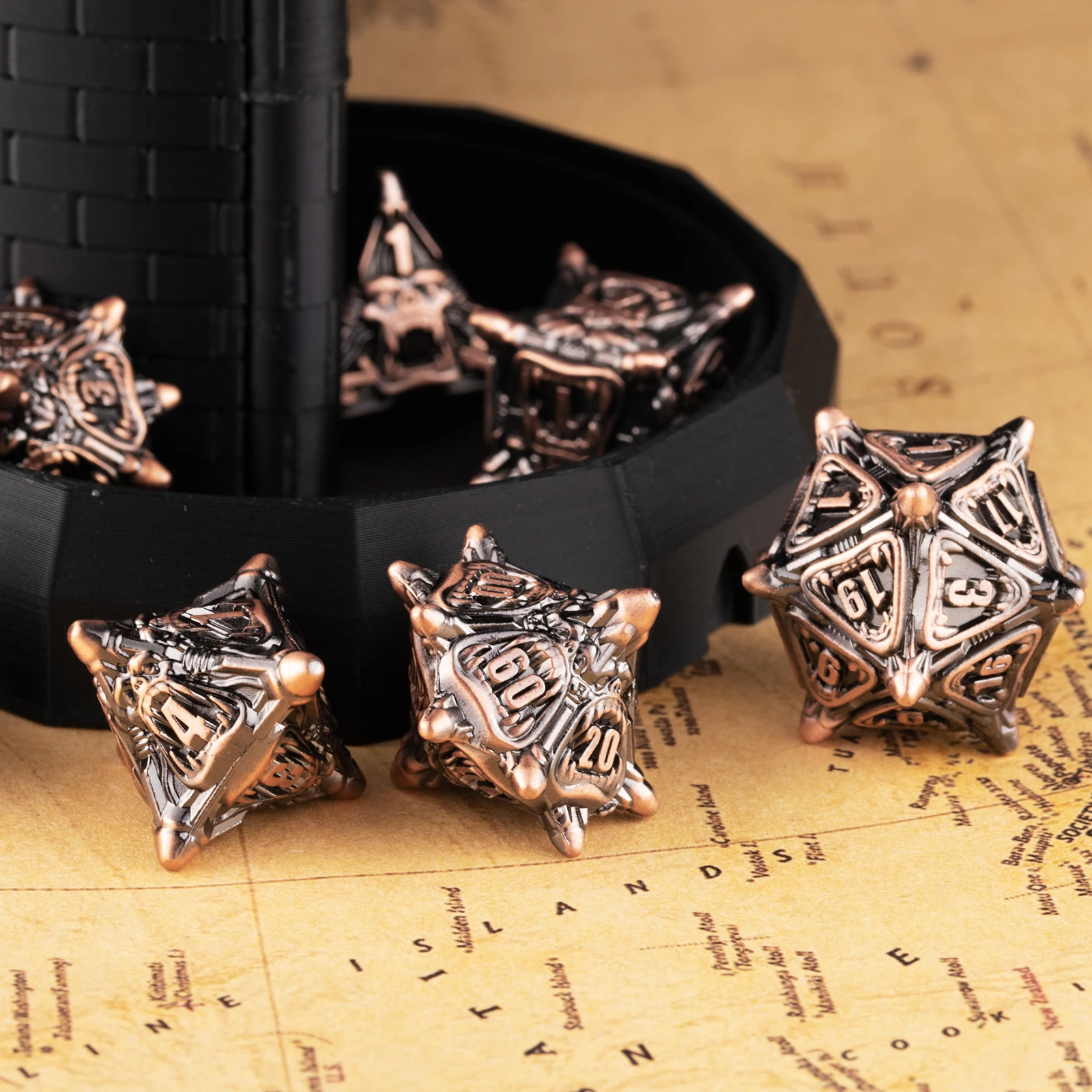Набор металлических кубиков Tiger DND Dices for Dungeons and Dragons D&ampD RPG Настольные игры Ролевые