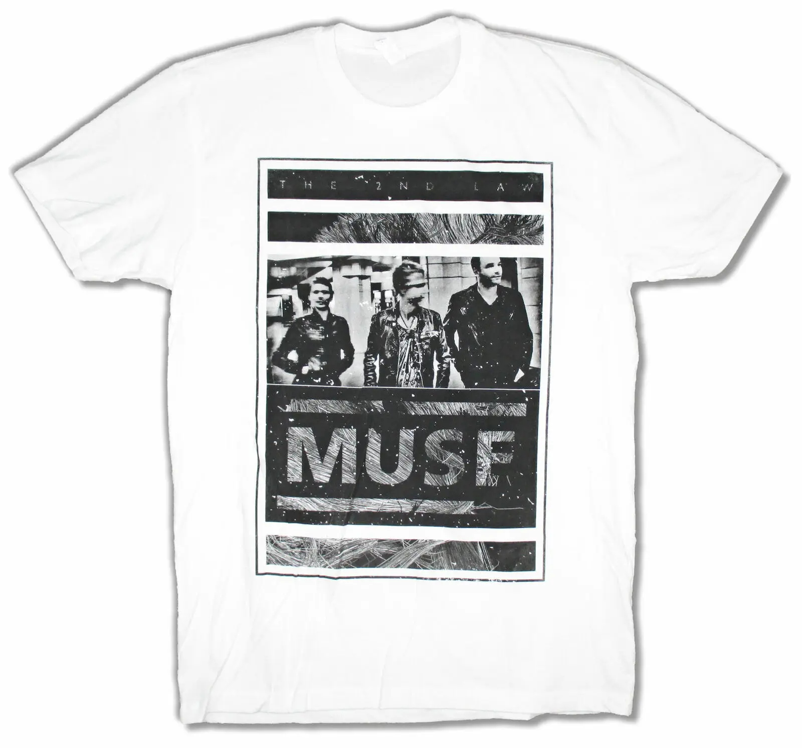 

Muse Photo Block White T Shirt New