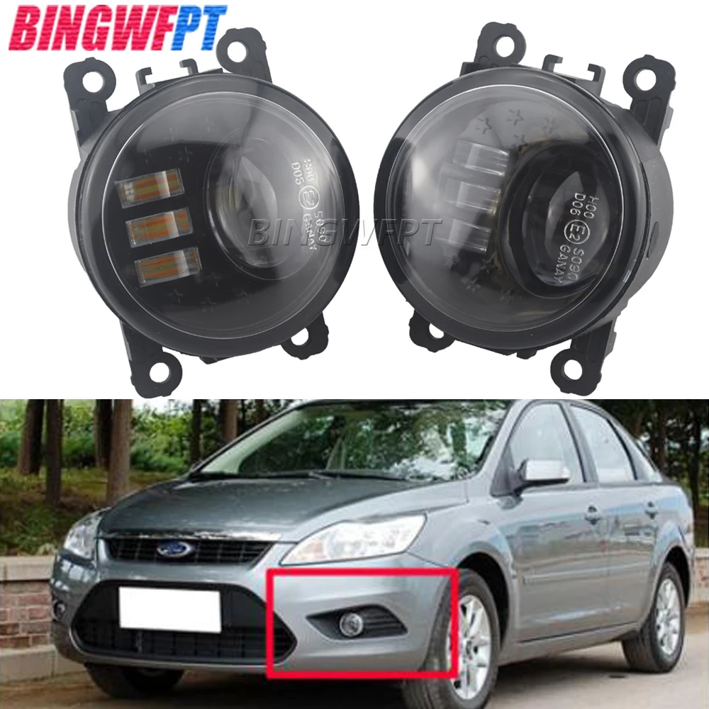 

Новые высококачественные противотуманные фары 2 шт./лот, светодиодные противотуманные фары для Ford Focus 2 MK2 2009 2010 2011, противотуманные фары, про...