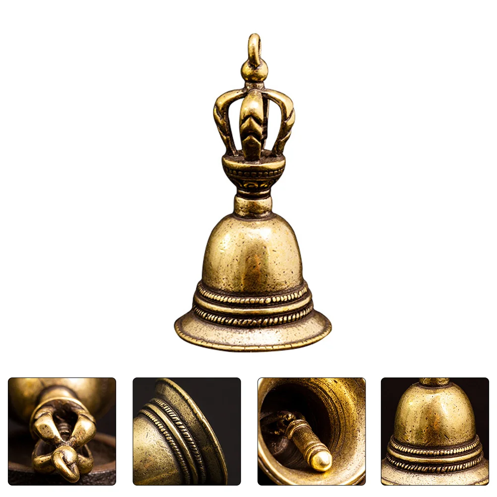 

2Pcs Bell Statues Tea Dinner Bell Tibetan Hand Bell Spiritual Tibetan Bell Vintage Bell Charms Cheering Bell