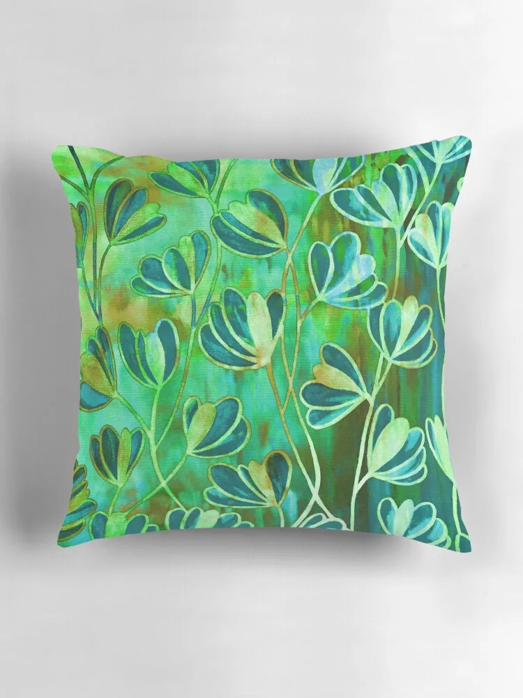 Декоративная подушка с изображением лайма зеленого бирюзы синего коричневого