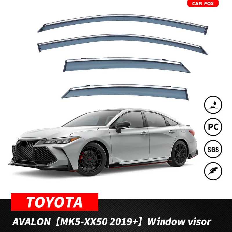 

4 шт./комплект, Пластиковые оконные козырьки для TOYOTA AVALON XX50 2019-2023