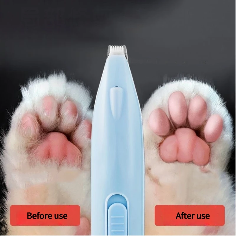 

Professional Dog Hair Trimmer Low Noise Electric Dog Cutter Cordless Pet Hair Clipper Cats Foot Clipper Shaver Grooming Kit