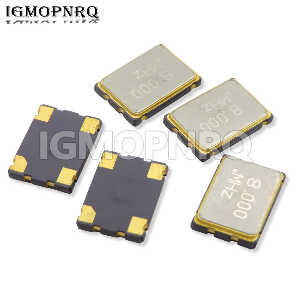 5 шт. 5*7 5070 активный кварцевый генератор SMD OSC 6 МГц 10 МГц 12 МГц 16 МГц 20 МГц 24 МГц 25 МГц 33 МГц 50 МГц 7050 Новинка