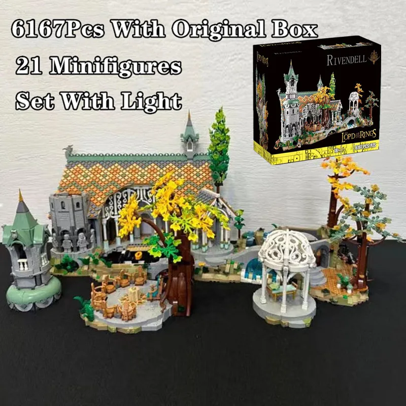 

2023 New Movie Scence Rivendell Streetview Building Blocks Bricks Collection Toys 10316 with Original Box Club Kid Birthday Gift