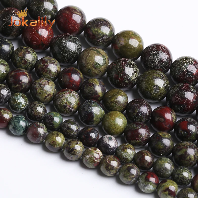 

100% натуральные бусины из дракона и крови, браслеты «сделай сам», Ожерелья 4, 6, 8, 10, 12 мм, круглые бусины-разделители россыпью для изготовления ювелирных изделий A + 15"