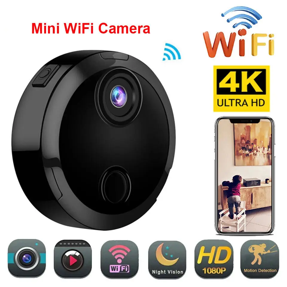 

Мини-видеокамера HD, Wi-Fi, 1080P