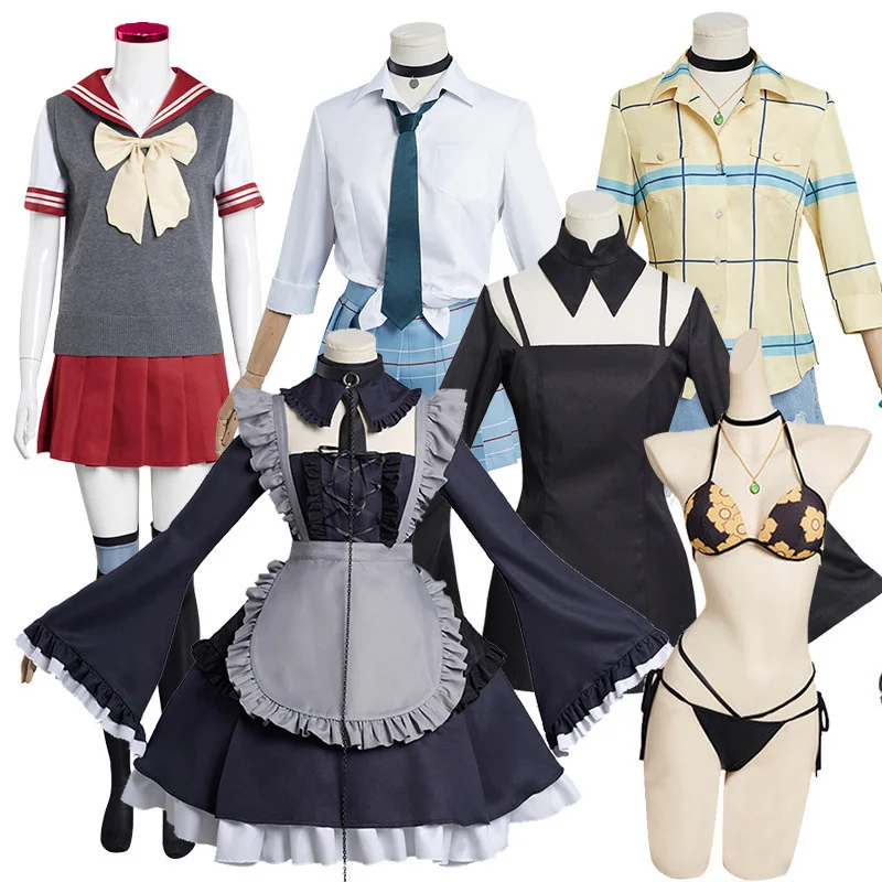 

Anime My Dress Up Darling Cosplay Marin Kitagawa Inui Sajuna Gojo Shizuku Cosplay Costume Maid Dress Swimsuit Dresses JK
