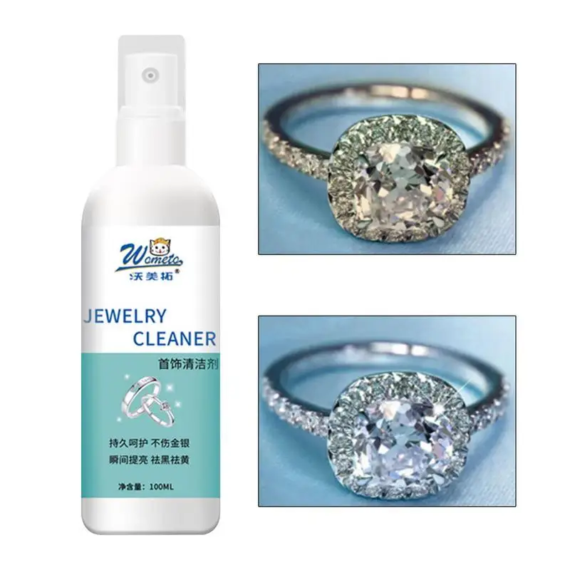 

Sliver Jewelry Cleaner Bath Solution For Jewelry Cleaning Rust And Ash Removal Headwear Cleaner Liquid For Precious Stones