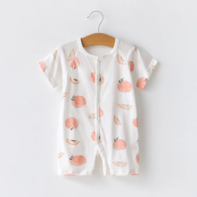 

Baby onesie summer thin section newborn clothes summer clothes men and women baby short-sleeved romper romper summer