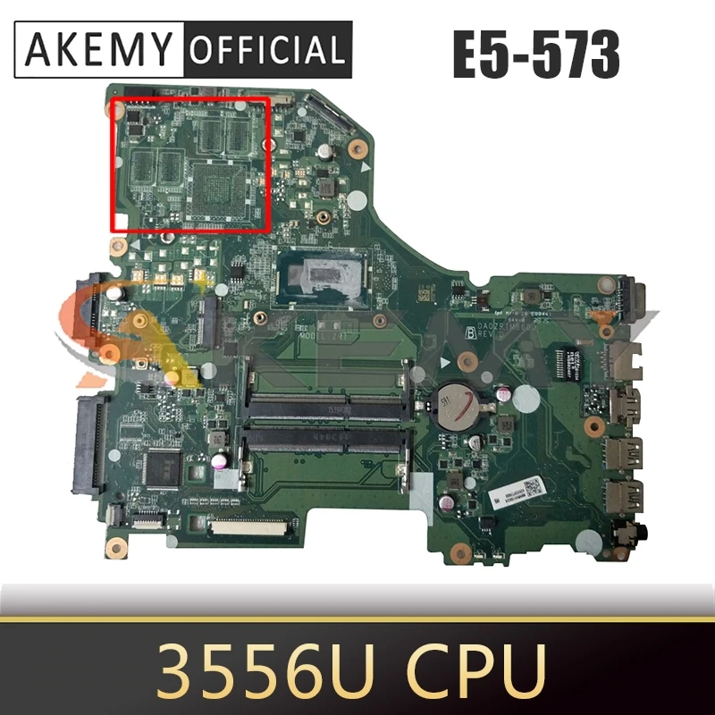 

For ACER Aspire E5-573 Pentium 3556U Notebook Mainboard DA0ZRTMB6D0 SR1E3 DDR3 Laptop Motherboard