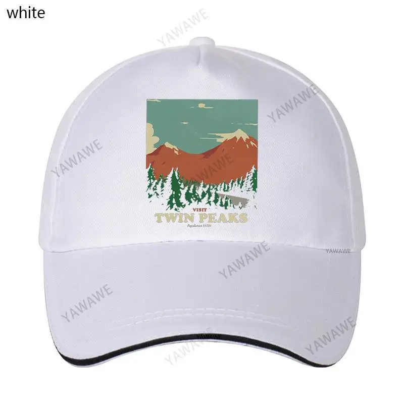 

Vintage Visit Twin Peaks Snapback Cap Men Fishing Hat Laura Palmer Solid Sunhat Casual 90s TV Baseball Cap Cotton Dad hat Gift