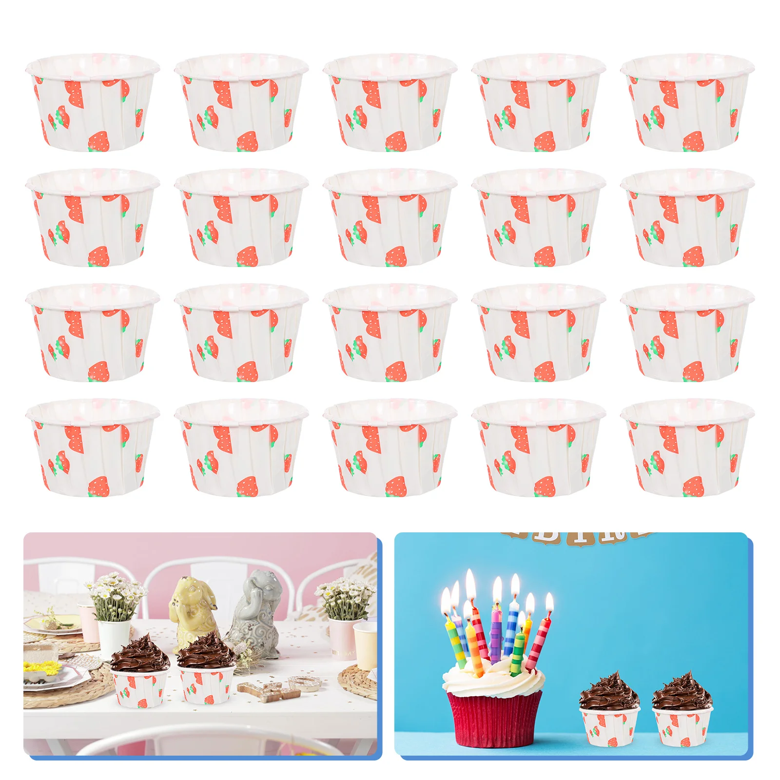 

Cupcake Paper Cup Muffin Cups Baking Liners Cake Liner Wrappers Tart Stick Non Diy Holiday Disposable Lovely Wrapper Decorative