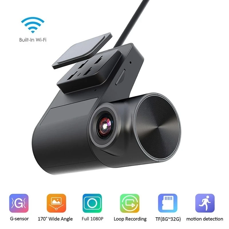

WIFI Car DVR Dash Camera Video Recorder V2 HD 1080P WIFI Driving Recorder Loop Recording G-Sensor 170° Wide Angle Auto Dash Cam