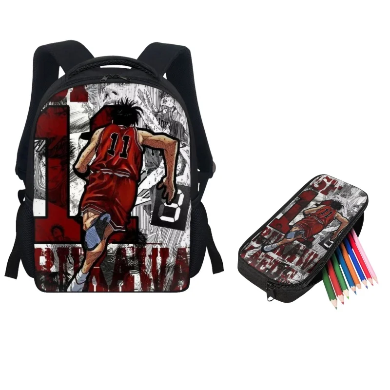 Twoheartsgirl Anime Children Backpacks Pencilcase Kindergarten Mini School Bags Back to School Preschool Kids Schoolbag 2PCS/Set