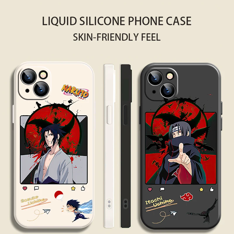 

Naruto Sasuke Kakashi Phone Case For iPhone 11 12 13 Pro MAX 7 8 6 6S Plus SE 2020 X XR XS MAX 13 12 Mini Protective Case Soft