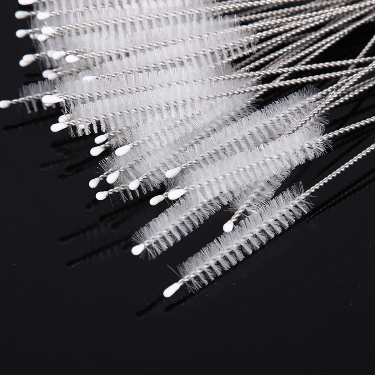 

Drinking Straw Cleaning Brush Kit Straw Tube Stainless Steel Pipe Cleaner Nylon Cleaning Brushes Long Handle for Straws 10Pcs