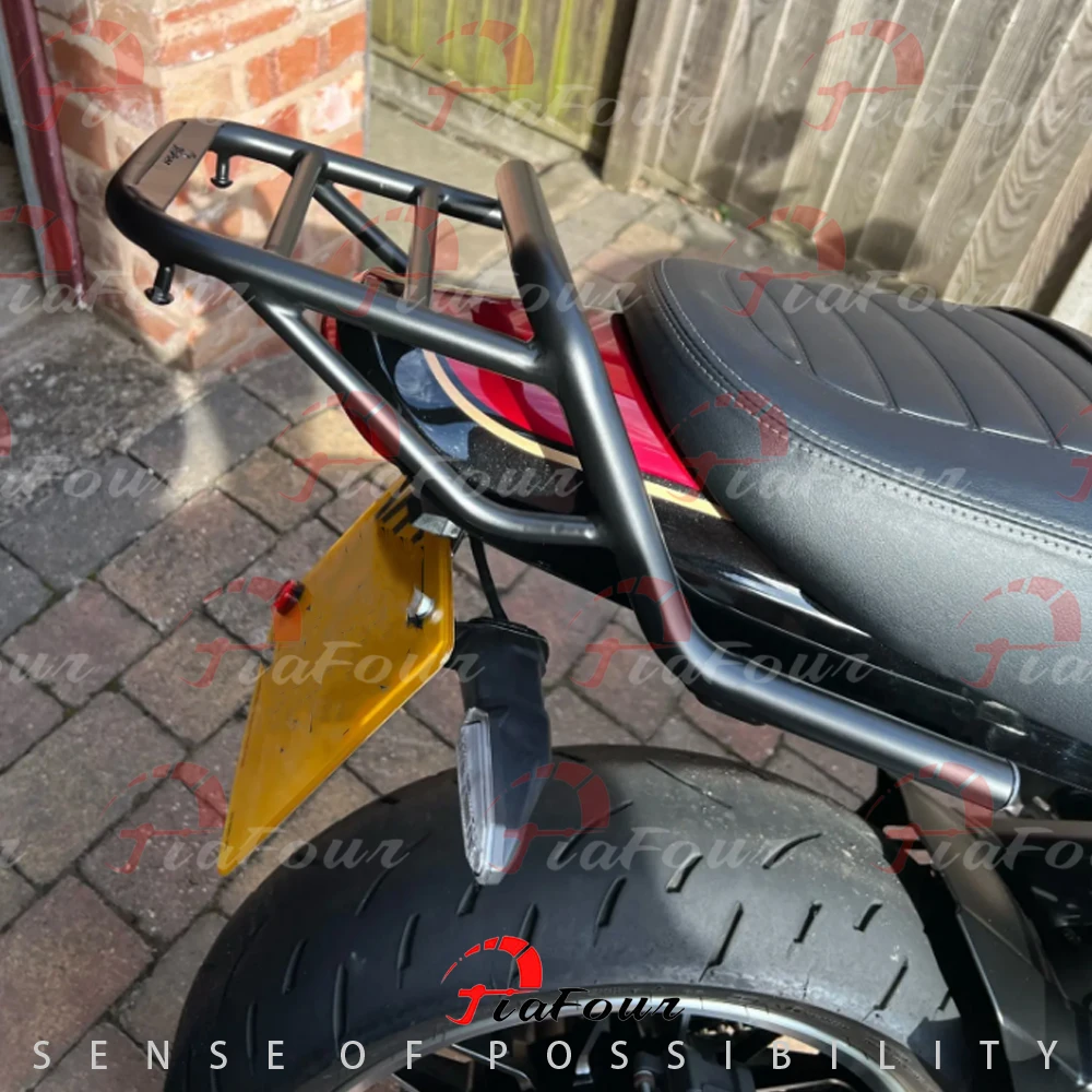 Фото Задний багажник для мотоцикла Z900RS, Z900RS Cafe 18-24, Z900RS SE 2022-2024, полка-держатель для чемоданов и багажа №1