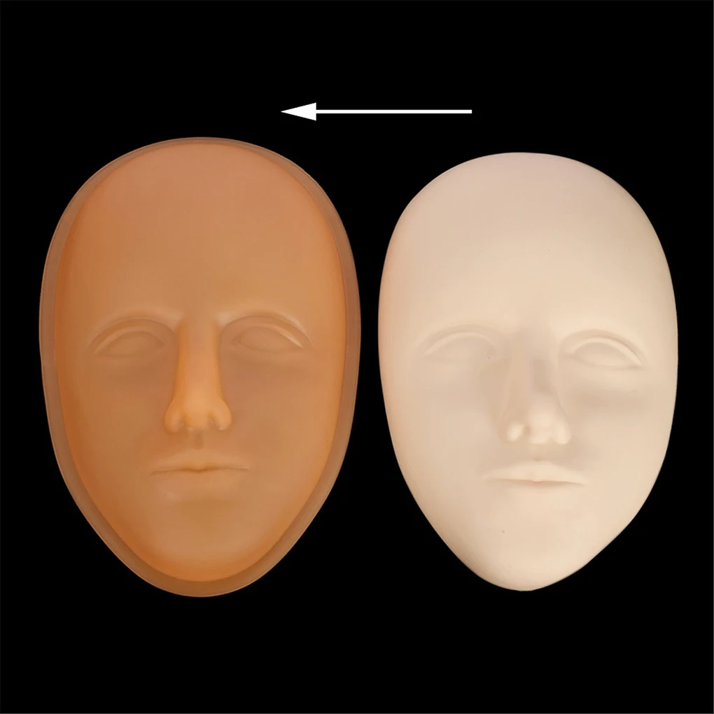 

ATOMUST Silicone Body Art Practise Skin Face Portable Flexible Washable Reusable Learning Fake Skins Accessories