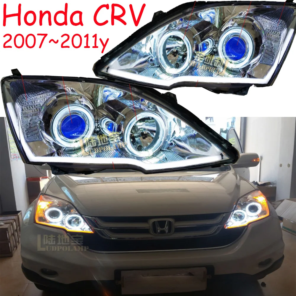 Автомобильный бампер CR V фара для Honda CRV CR-V дневного света 2007 ~ 2011y DRL автомобильные