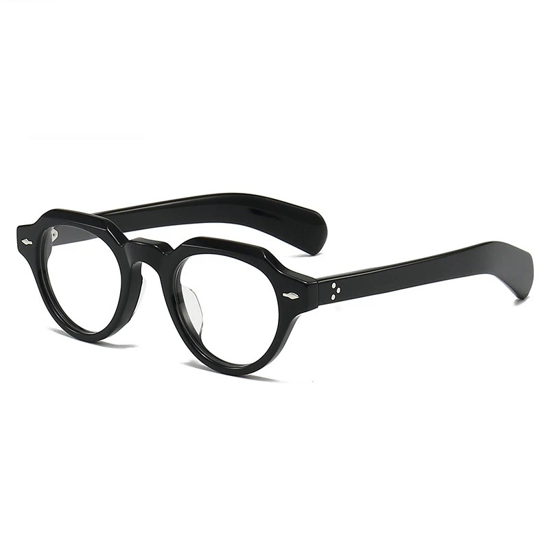 Винтажные круглые ацетатные оптические очки для мужчин и женщин