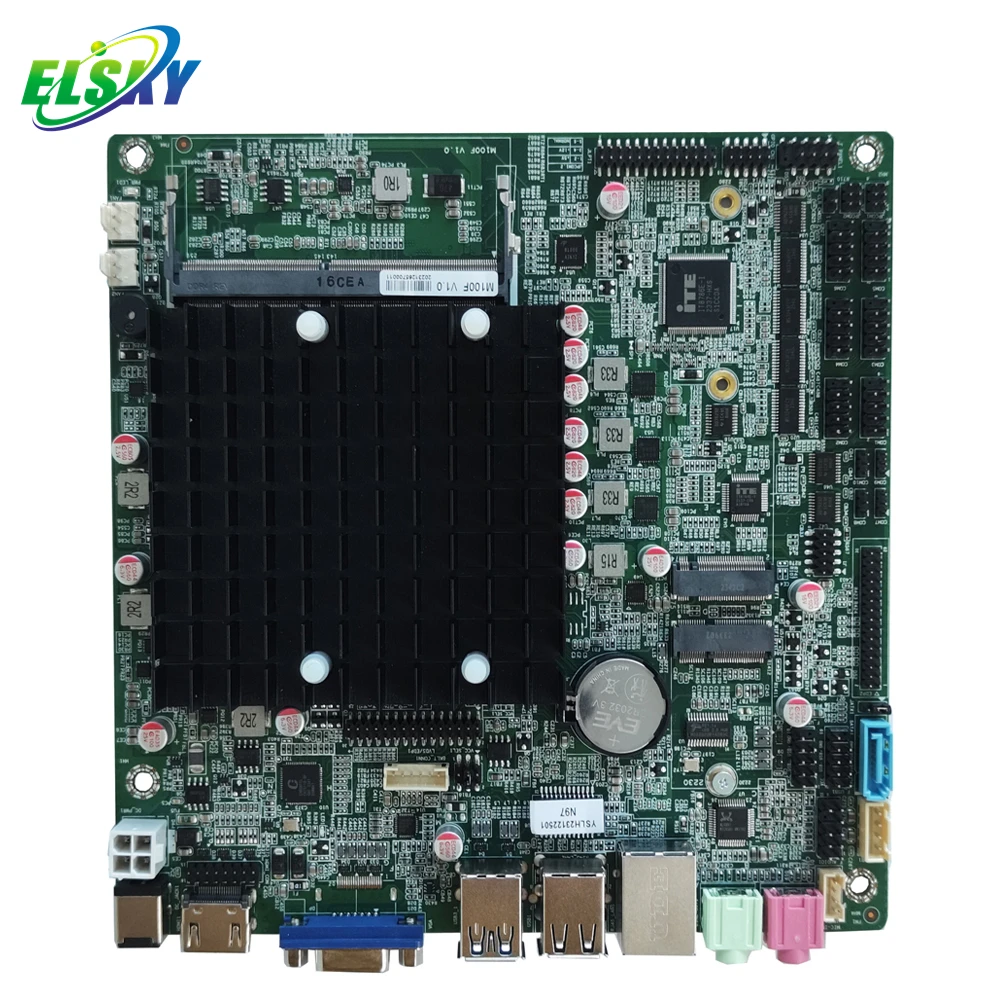 Фото НОВАЯ материнская плата ELSKY M100F 4xRS485 COM Thin Mini-ITX с поддержкой процессоров Alder Lake-N N95 N97 N100 N200 I3-N300 I3-N305 №2