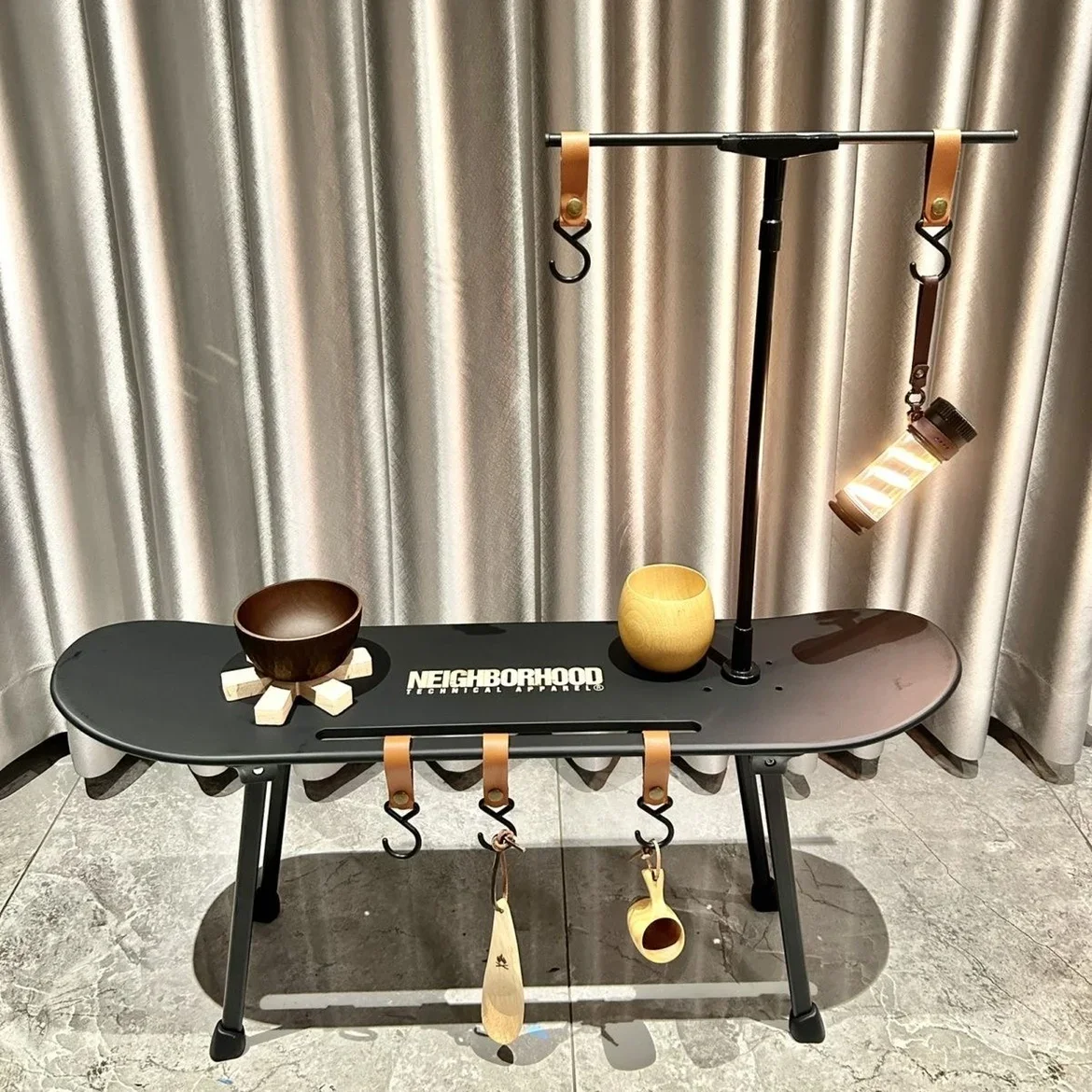 

Neighborhood outdoor folding skateboard table set portable camping picnic