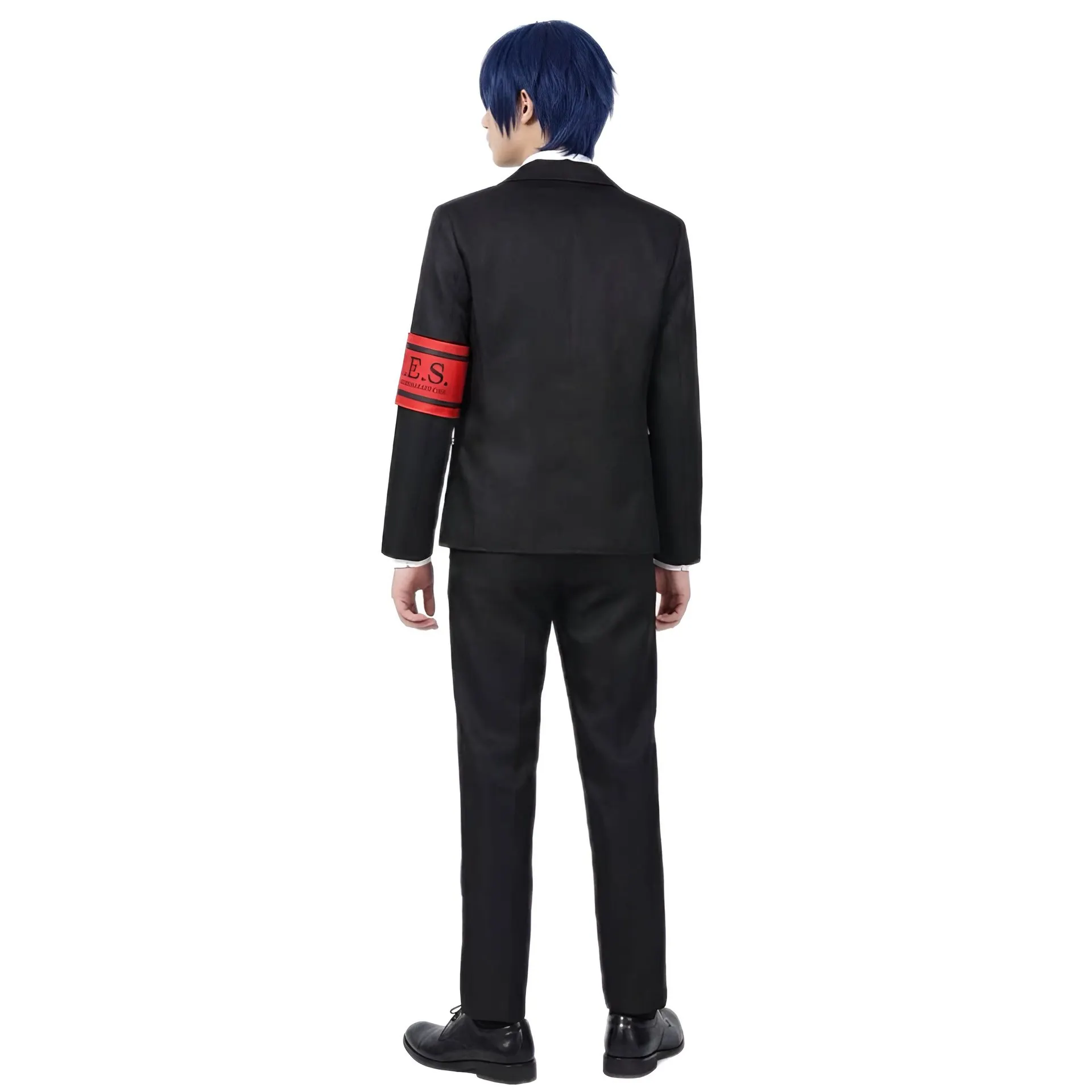 Фото Костюм для косплея Макото Юки из игры Persona 3, униформа старшей школы Gekkoukan, рубашка с вышивкой, для повседневной носки, подарок, полный комплект для Comic Con №4
