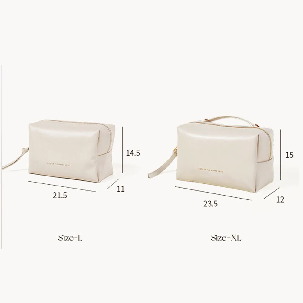 Makeup Box Pu Leather Large Travel Cosmetic Bag Women Cosmetic Organizer High-capacity Makeup Bag Storage Pouch For Female