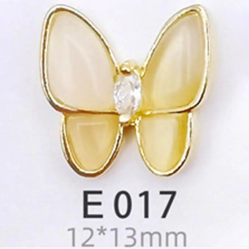 Ювелирные изделия из сплава с цирконами в форме бабочки для ногтей сумке розовое