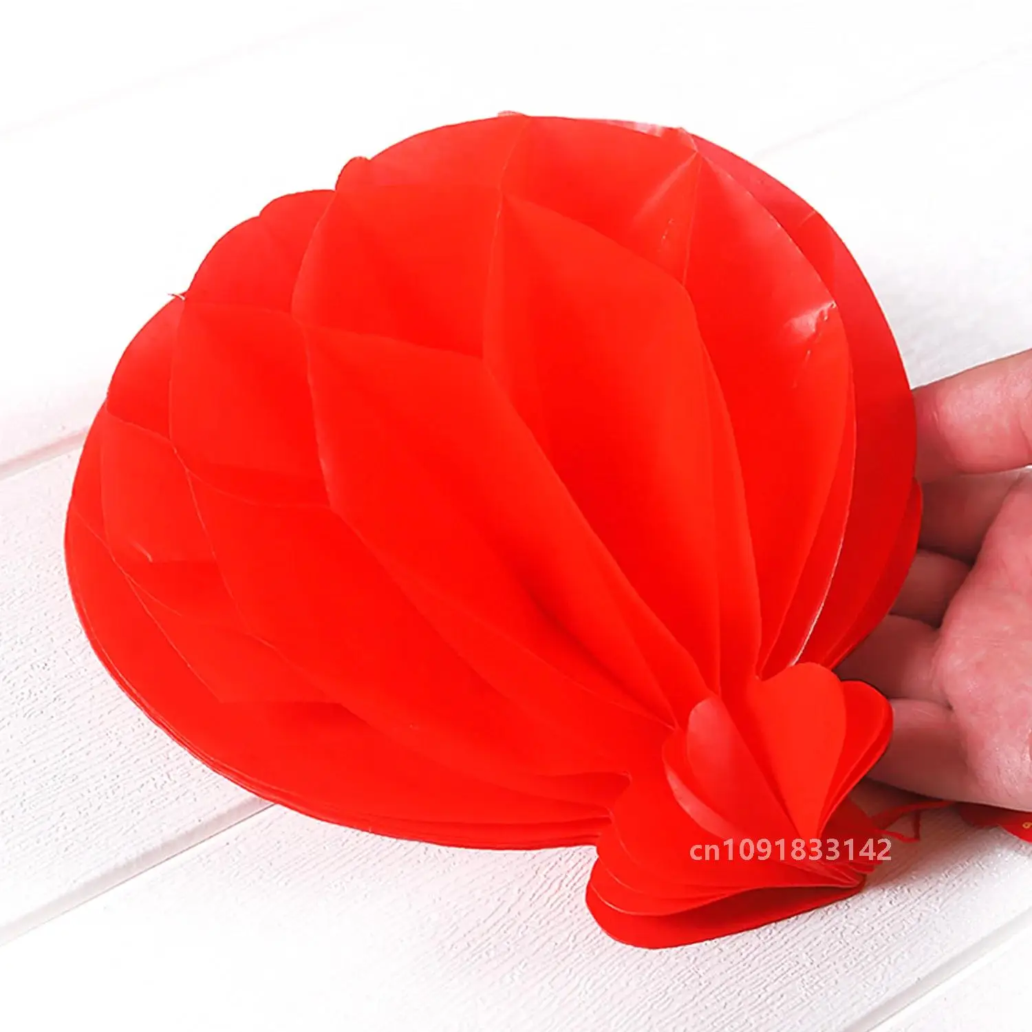 Фонари бумажные желтые водонепроницаемые 18 см 20 шт.