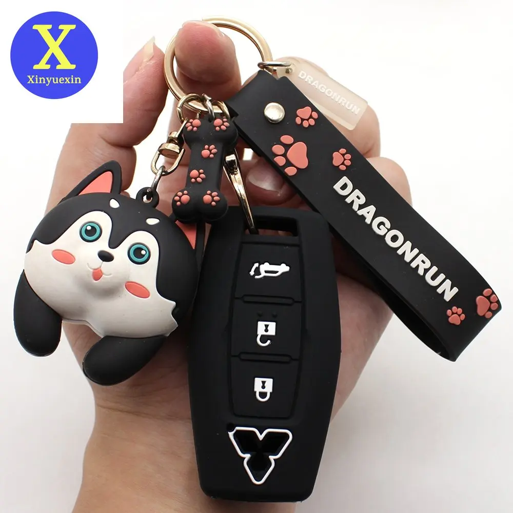 

Силиконовый чехол Xinyuexin для автомобильного брелока, оболочка для Mitsubishi Outlander 2023 2022, 3 кнопки, брелок, аксессуары для удаленного держателя