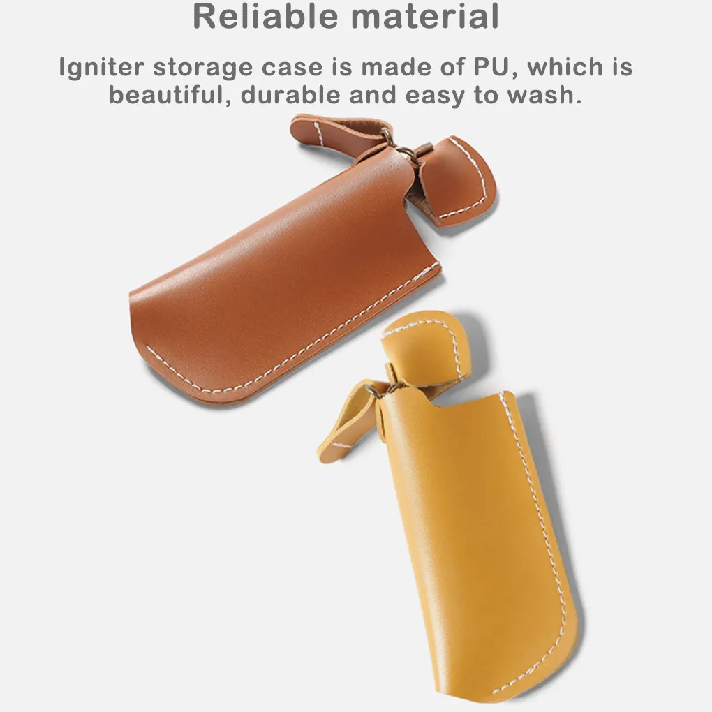 

Telescopic Igniter Protective Case Portable Outdoor Camping Barbecue Backpacking Lighter Storage Windproof Bag