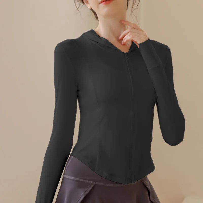 XEXYMIX Yoga Original Yarn Sun Protection Clothing Sun Protection Clothing Hooded Women's Summer Ice Silk UV Protection