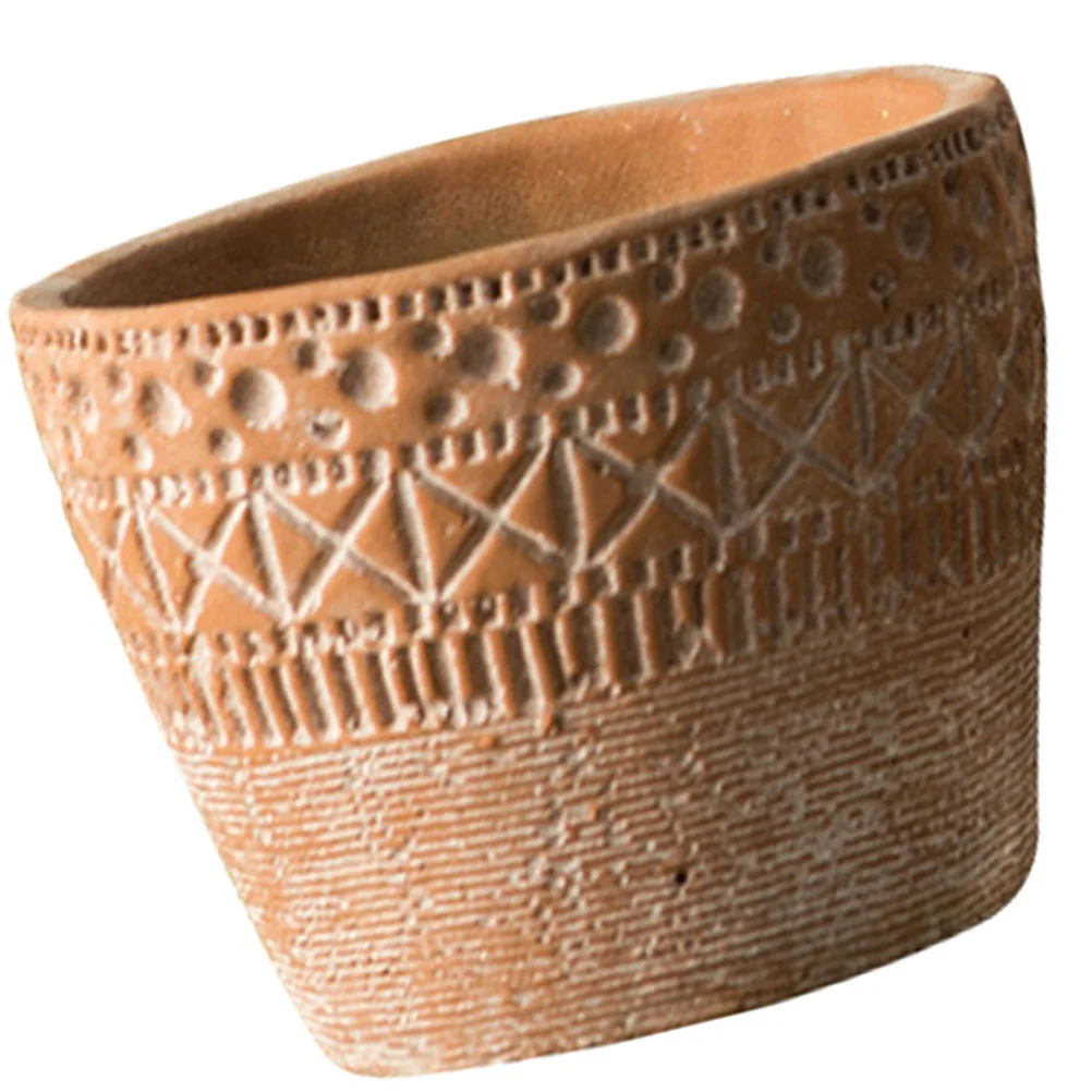 

Cement Flower Pot Cement Flower Container Cement Planter Decorative Succulent Pot Ornament