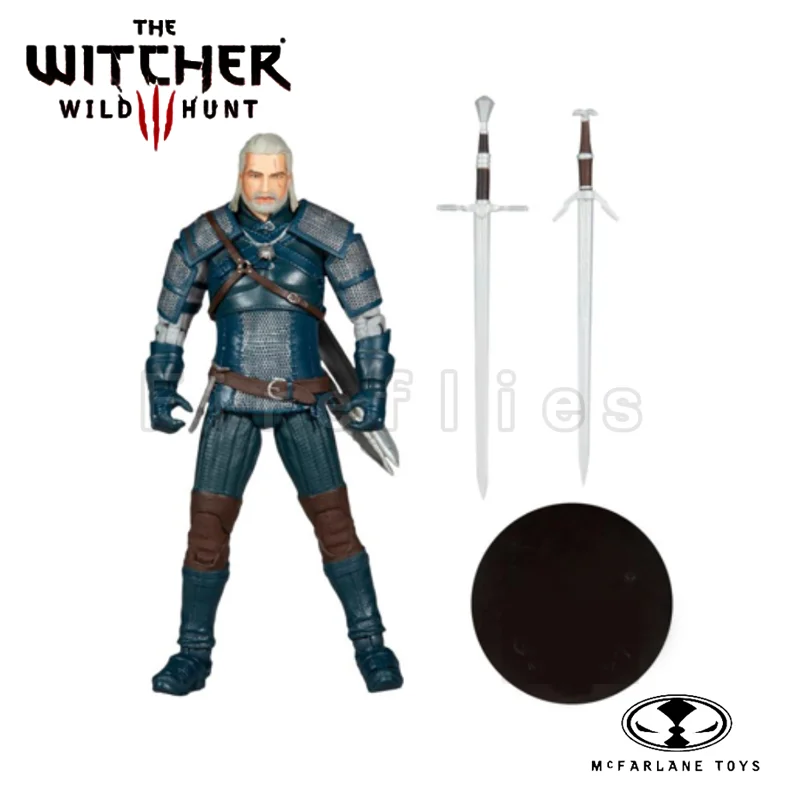 

7inches McFARLANE Action Figure Wild Hunt Geralt Of Rivia (Viper Armor) Anime Model For Gift Free Shipping