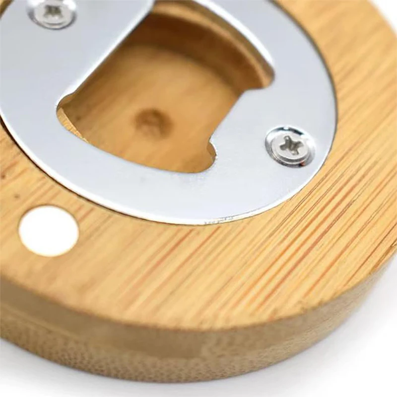 40 шт. круглые бамбуковые открывалки для бутылок