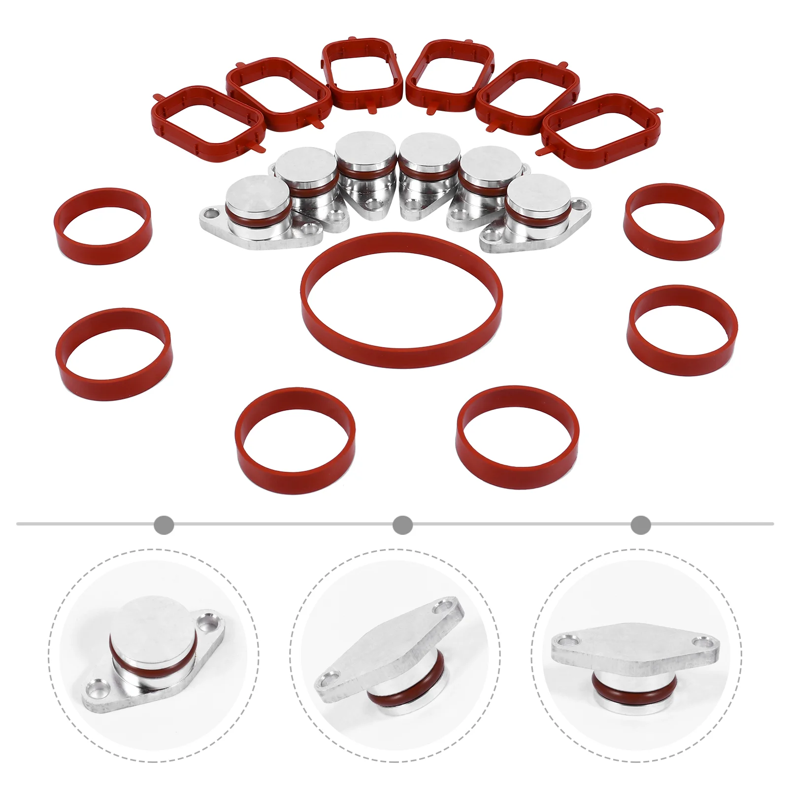 

1 Set Swirl Flaps Durable Professional Premium Swirl Flap Plug Car Accessories Repair Kit with Gaskets